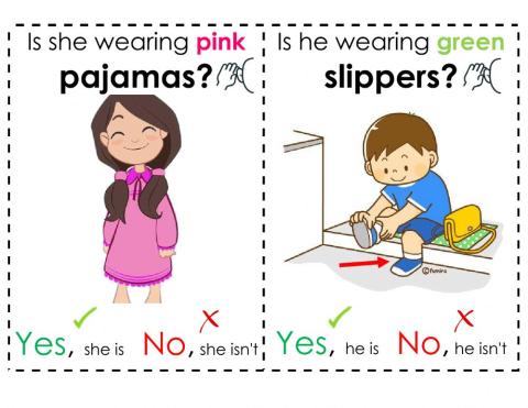 is she - he wearing...?