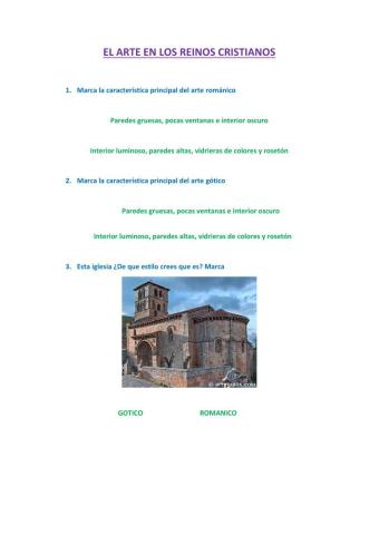 El arte en los reinos cristianos