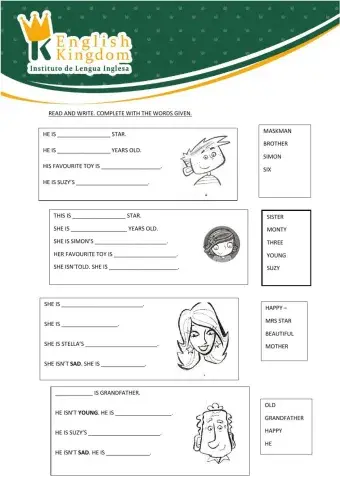 Kids Box 1 guided writing