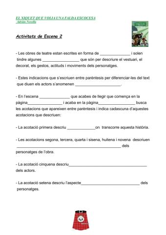 El xiquet que volia una falda escocesa. Escena 2