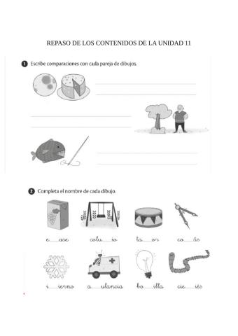 Repaso contenidos unidad 11