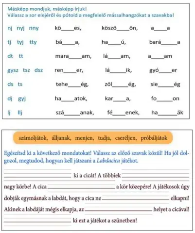 Másképp mondjuk, másképp írjuk! 2.a - maci csoport