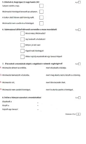 2. Közeleg a tavasz - 2.a maci magyar