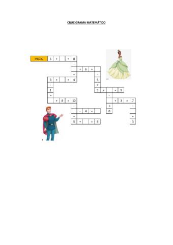 Crucigrama matemático