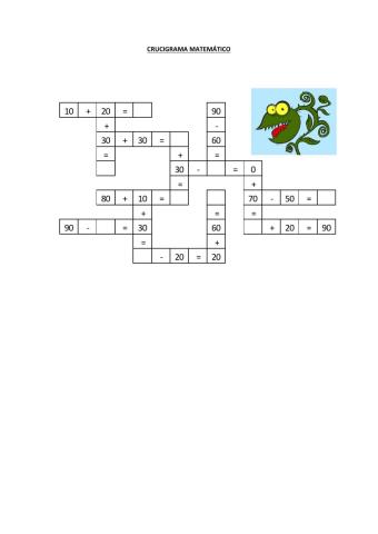 Crucigrama matemático 3