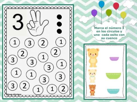 Conteo y sumas sencillas hasta 3