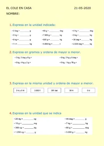 Unidades de masa y capacidad
