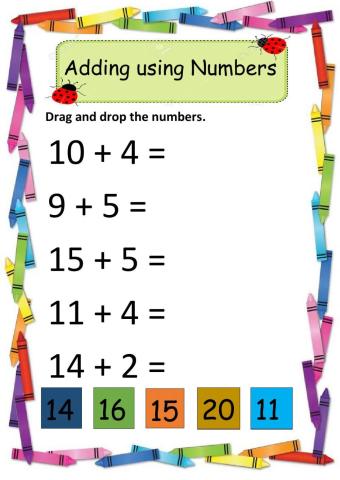 Adding using Numbers