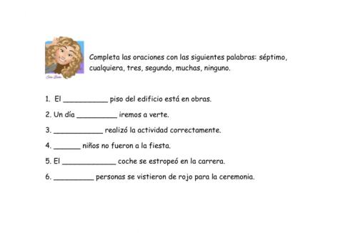 Indefinidos y numerales