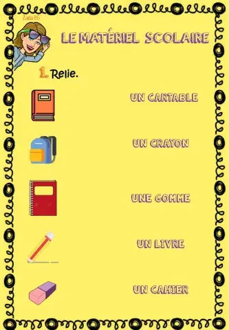 Le matériel scolaire