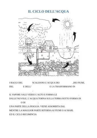 Il ciclo dell'acqua