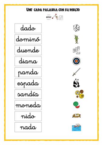 Unir palabra y dibujo