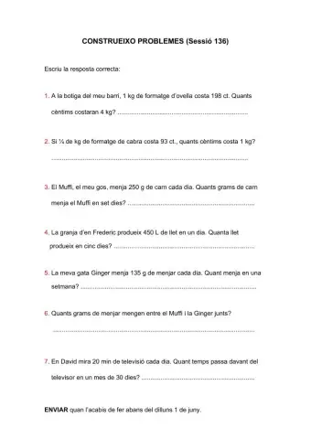 Construeixo problemes