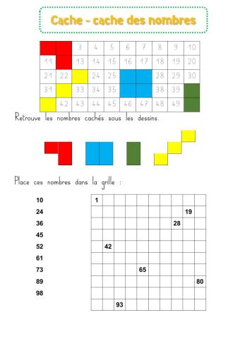 Cache-cache des nombres 2