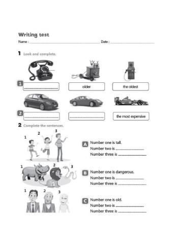 Unit 4- writing test