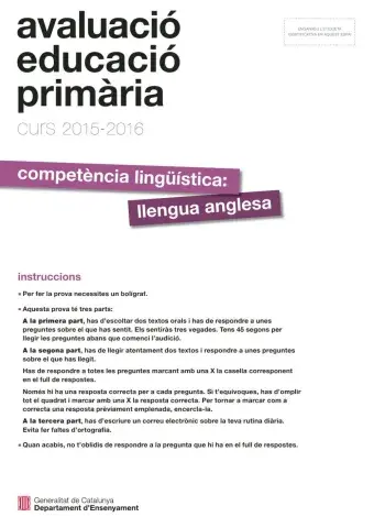 Competències bàsiques 6è 2025-16 english