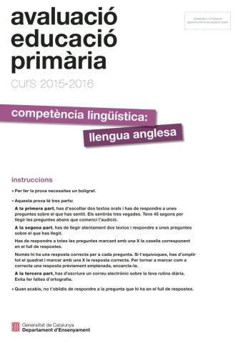 Competències bàsiques 6è 2025-16 english