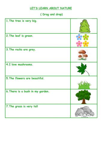 Let's learn about nature