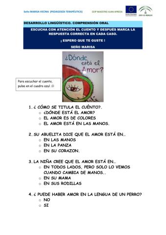 Desarrollo lingüístico.Compresión oral