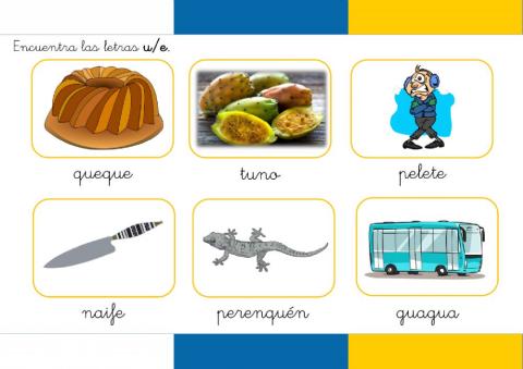 Vocabulario canario (letras e-u)