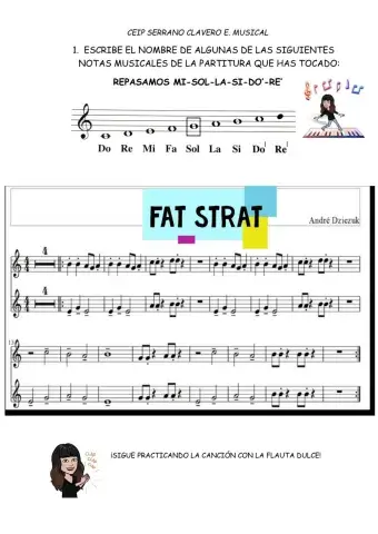 Notas mi sol la si do-re'