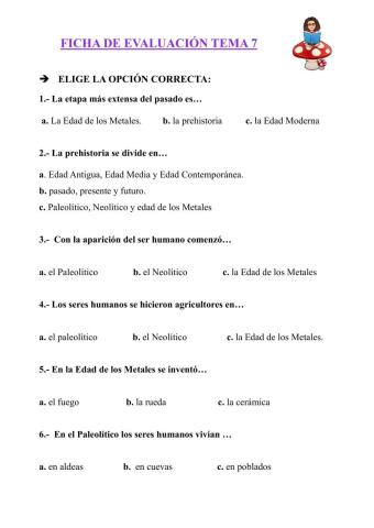 Ficha  de evaluación Sociales T-7