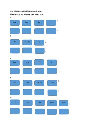 Question: personal pronouns