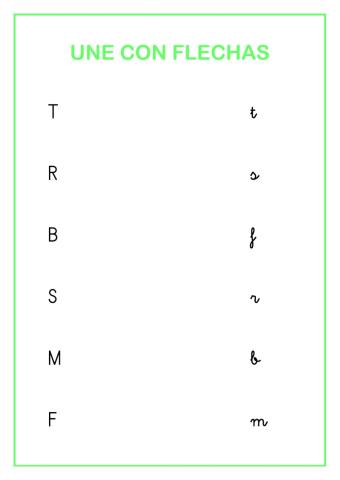 Consonantes mayúsculas y minúsculas
