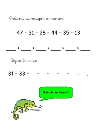 Mayor y menor. series. jarama 1b 4.3