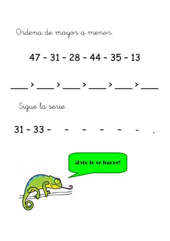 Mayor y menor. series. jarama 1b 4.3