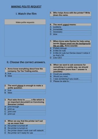 Making polite request