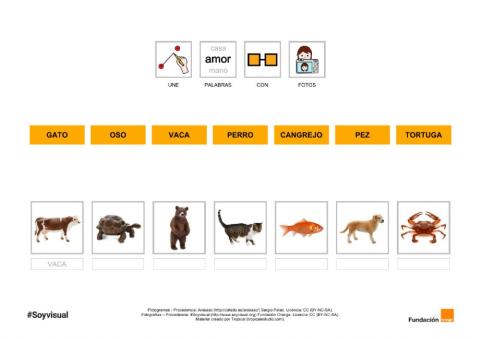 ANIMALES- UNIR Y ESCRIBIR