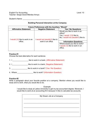 Building Personal Interaction at the Company.