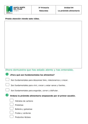 La pirámide alimentaria