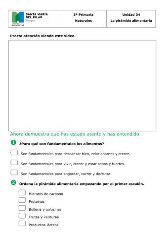 La pirámide alimentaria