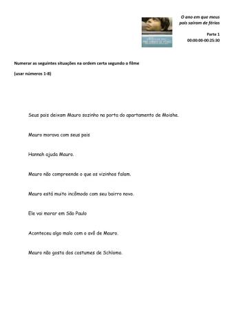 O ano em que meus pais sairam de férias