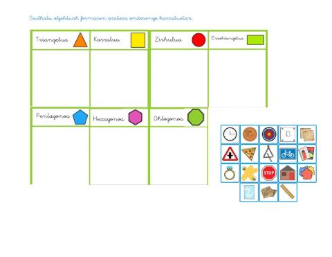 Irudi geometriko lauen sailkapena