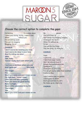 Maroon 5 sugar