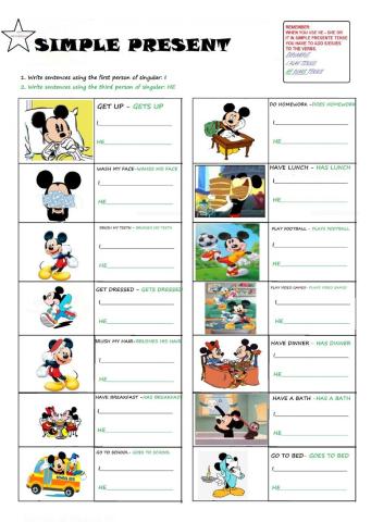 Simple present for kids