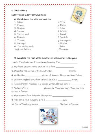 Countries and Nationalities