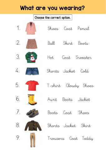 What are you wearing?