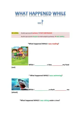 What happened while I was doing something?