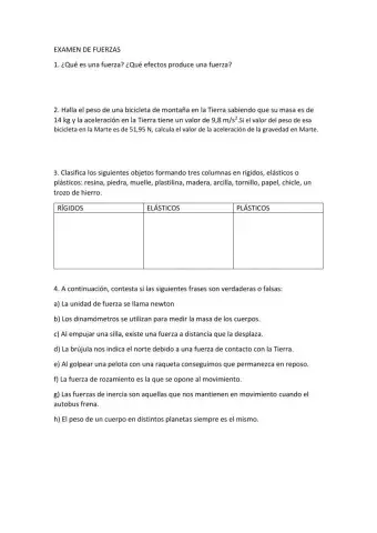 Examen fuerzas
