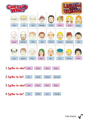 Guess Who? Listening