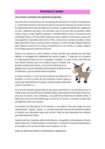 Comprensión escrita