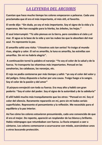 La leyenda del arcoiris