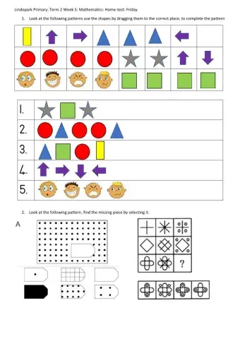Grade 3: Mathamatics Term 2 Week 6: Home test: Friday