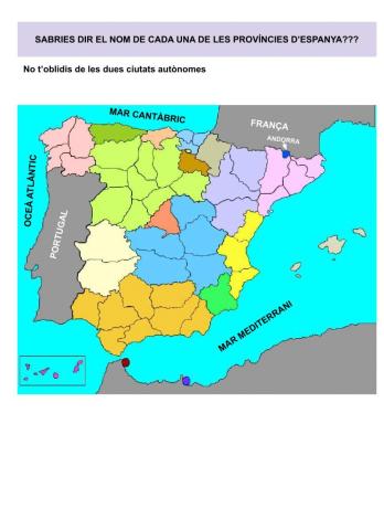 Províncies d'espanya