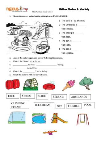 Mini Written Exam May Unit 5