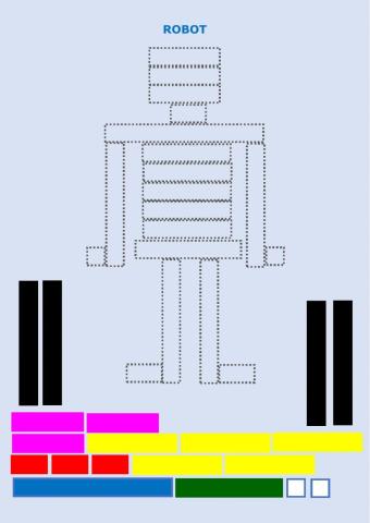 Puzzle robot regletas